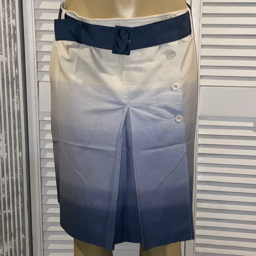 I. N. C Blue Ombré Skirt size 10 - Picture 1 of 4